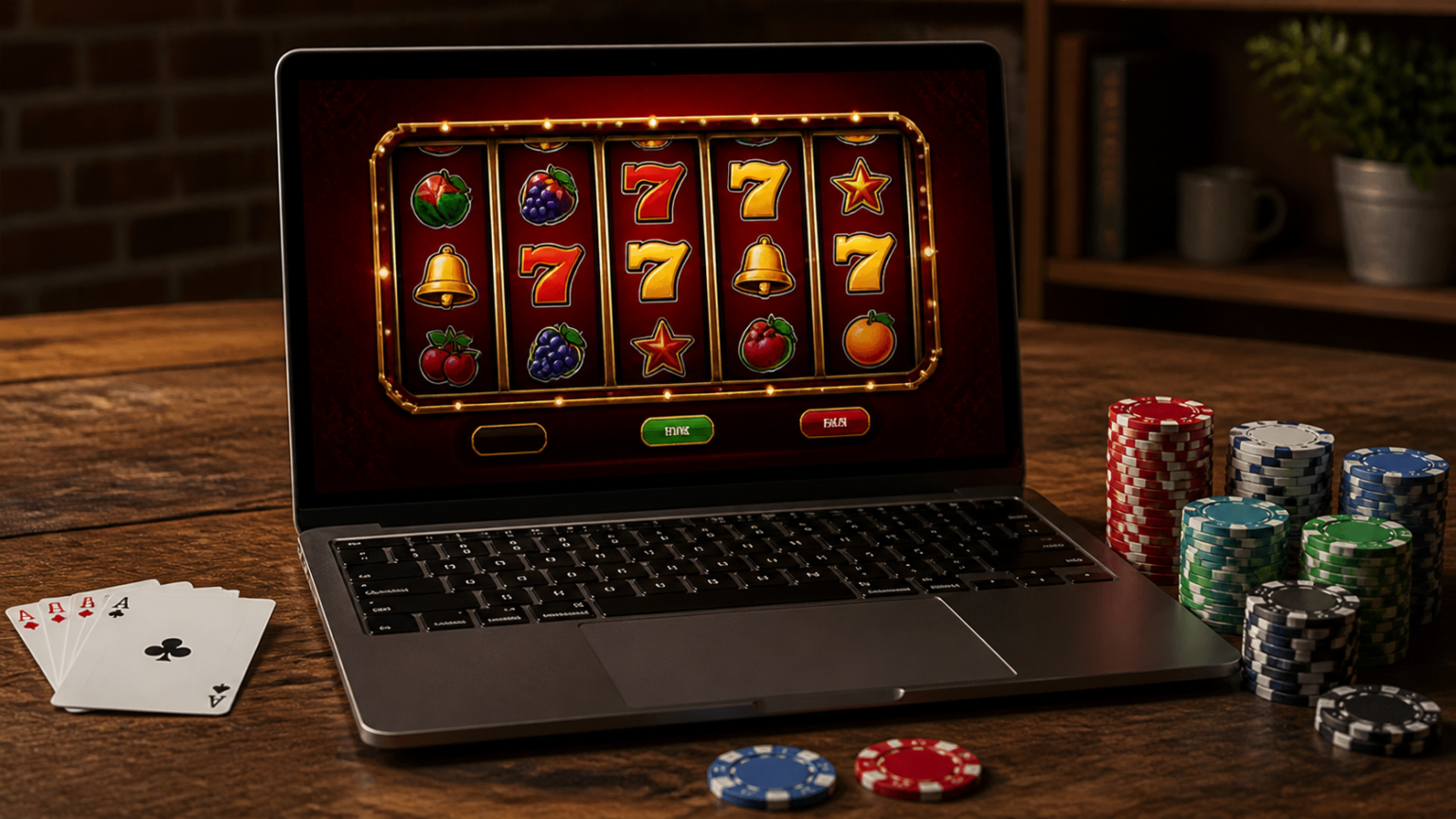 Come valutare un sito prima di giocare: casino non aams Schermata di un casino online con slot e fiches