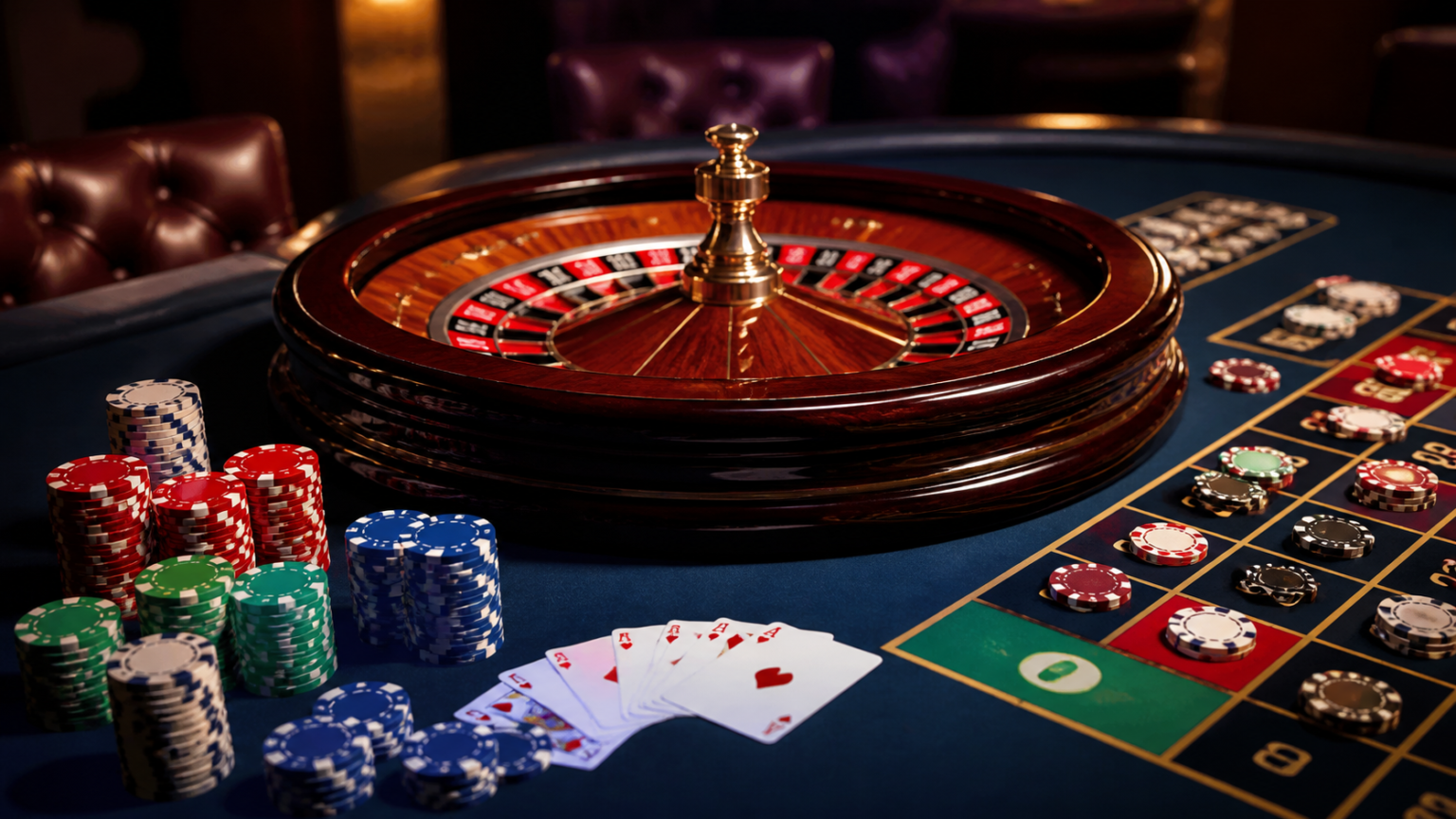Online Casinos in Malaysia: What Players Should Know Roulette table with cards and chips representing online casino gaming
