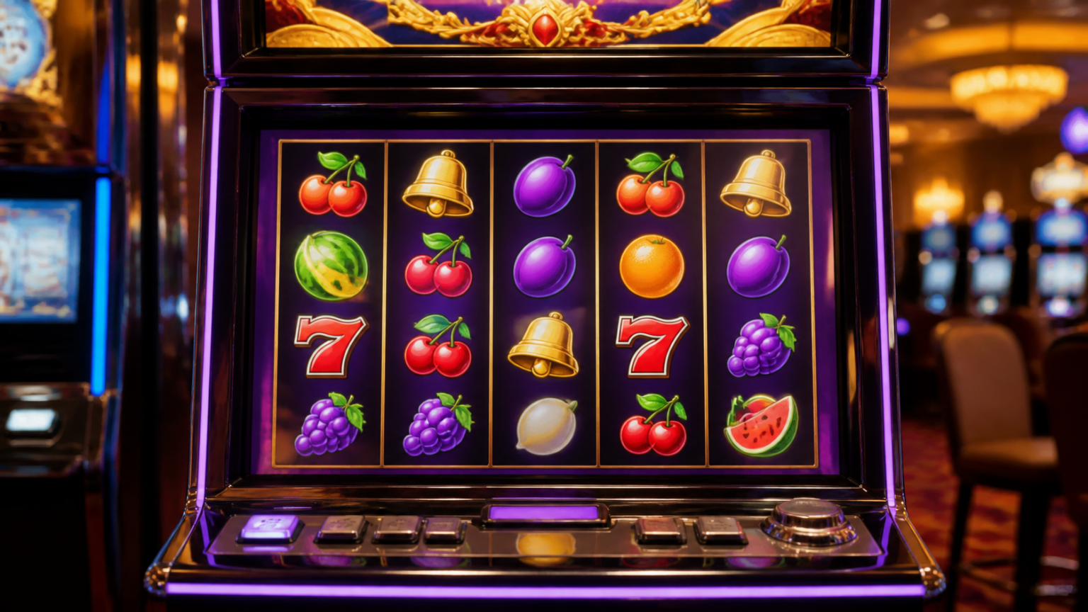 Simple rules, flexible pacing: slot online malaysia Colorful casino slot machine reels on a gaming screen