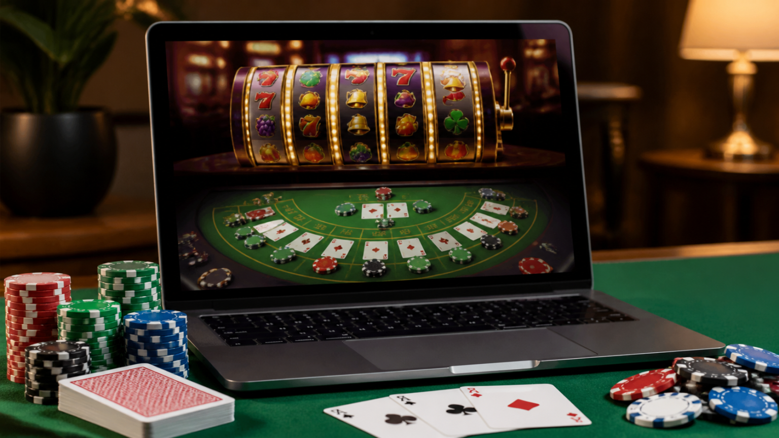 Betting Sites in UAE: A Guide to Responsible Gambling Laptop showing an online casino game interface